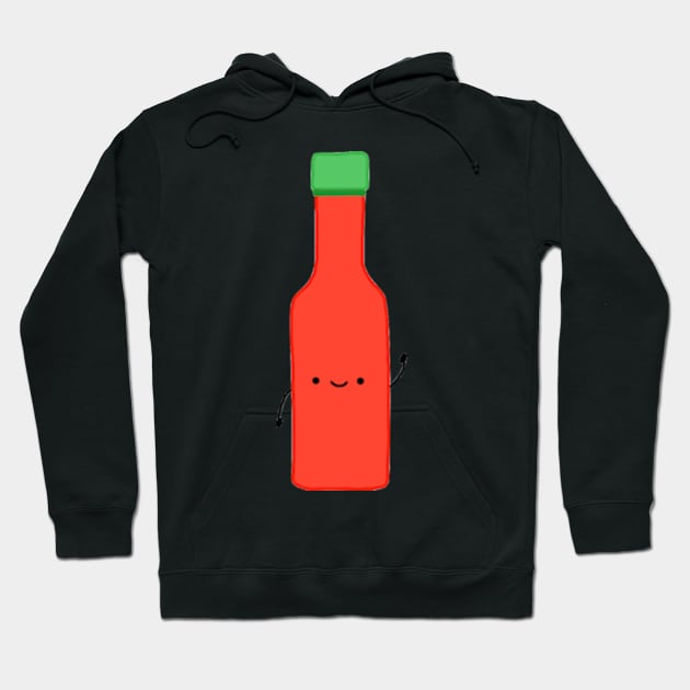 Cute Hot Sauce Bottle Hoodie by Biscuit25